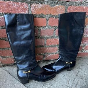Salvatore Ferragamo Vintage Black leather boots